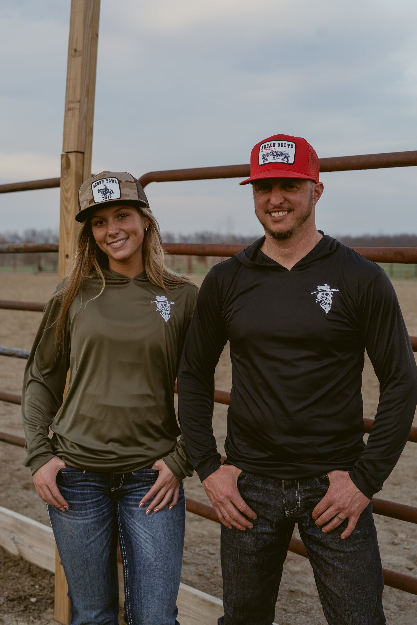 GHOST TOWN DRIP WESTERN CAMO TRUCKER HAT