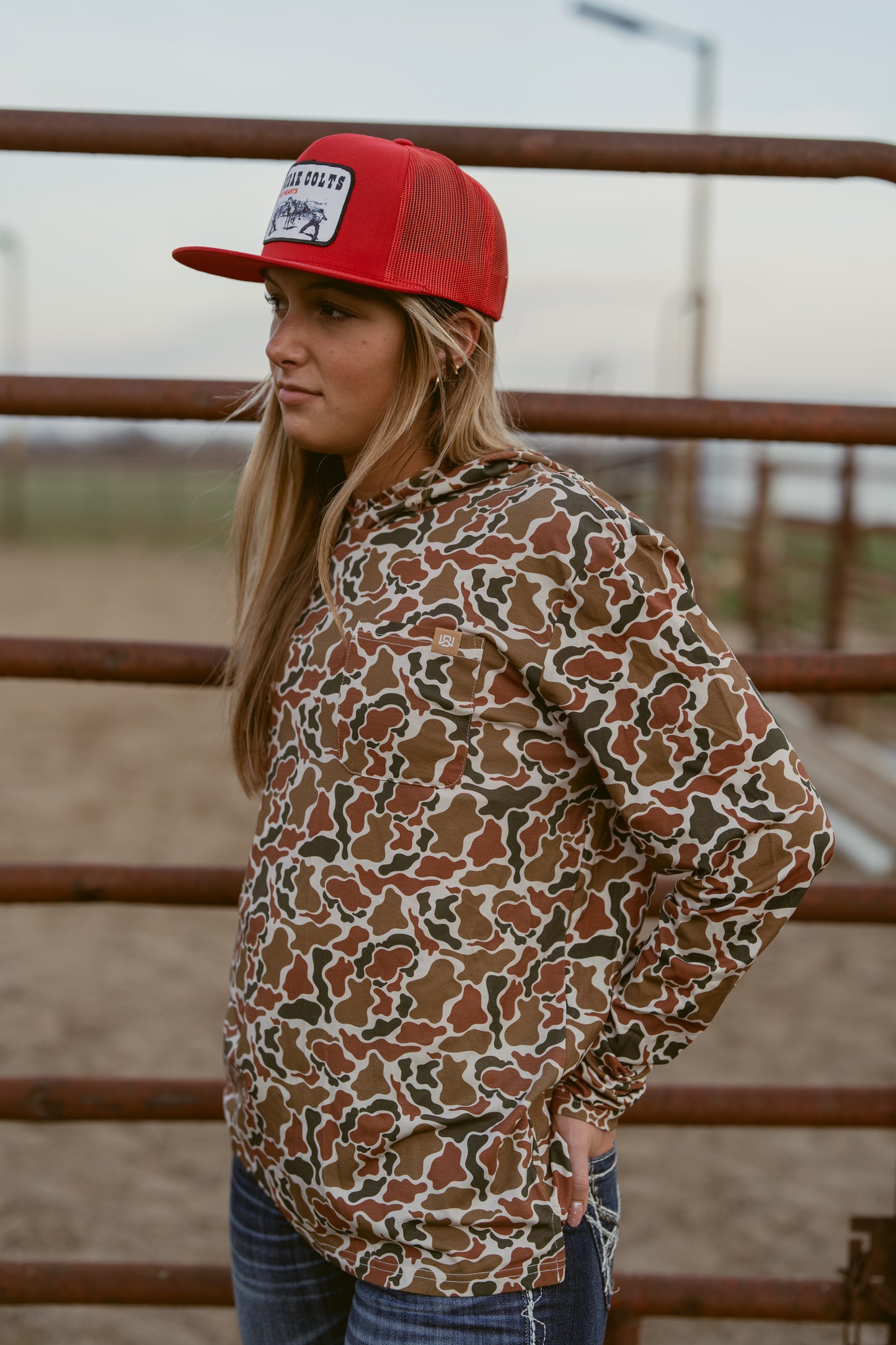 Ranch Dress’n WESTBOUND HOODED LONGSLEEVE SHIRT CAMOFLAGE