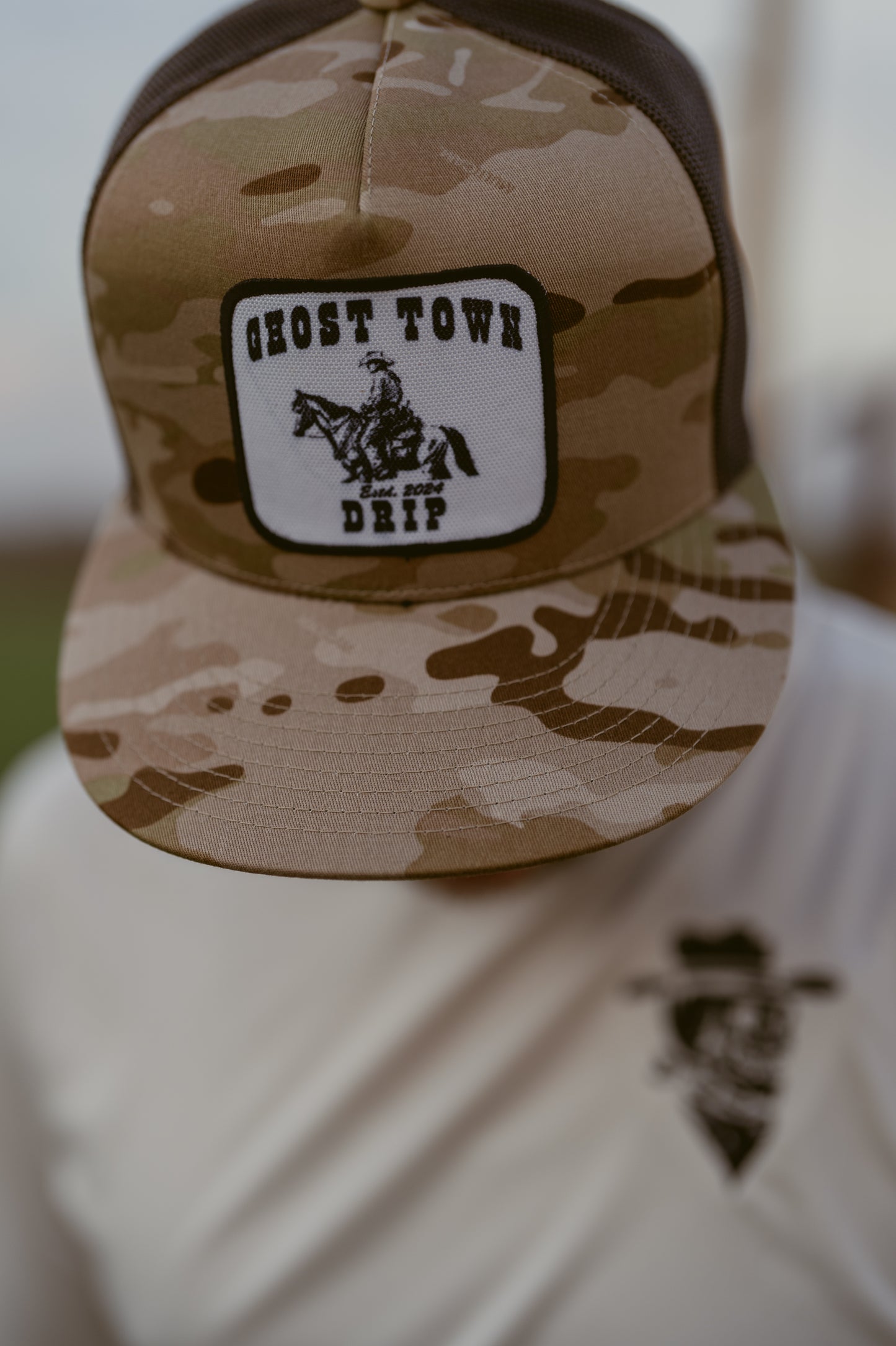 GHOST TOWN DRIP WESTERN CAMO TRUCKER HAT