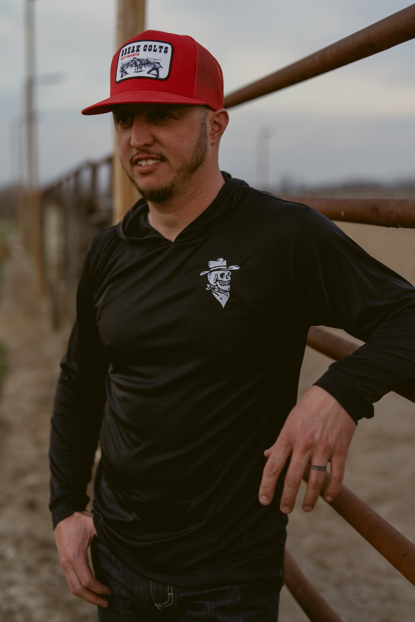 GHOST TOWN DRIP WESTERN RIDING LIGHTWEIGHT PERFORMANCE HOODIE