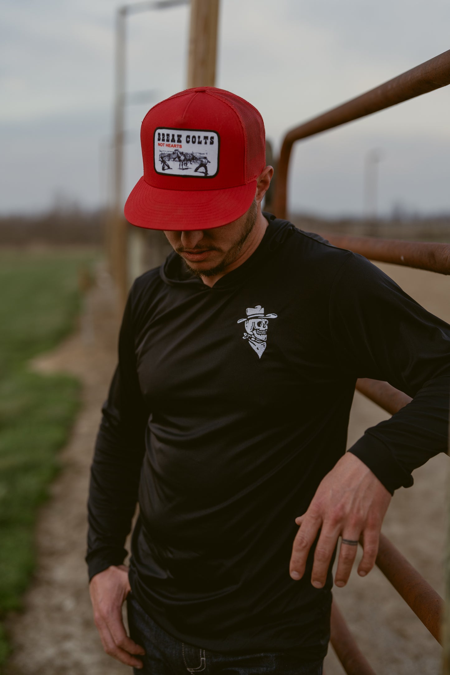 GHOST TOWN DRIP WESTERN RIDING LIGHTWEIGHT PERFORMANCE HOODIE