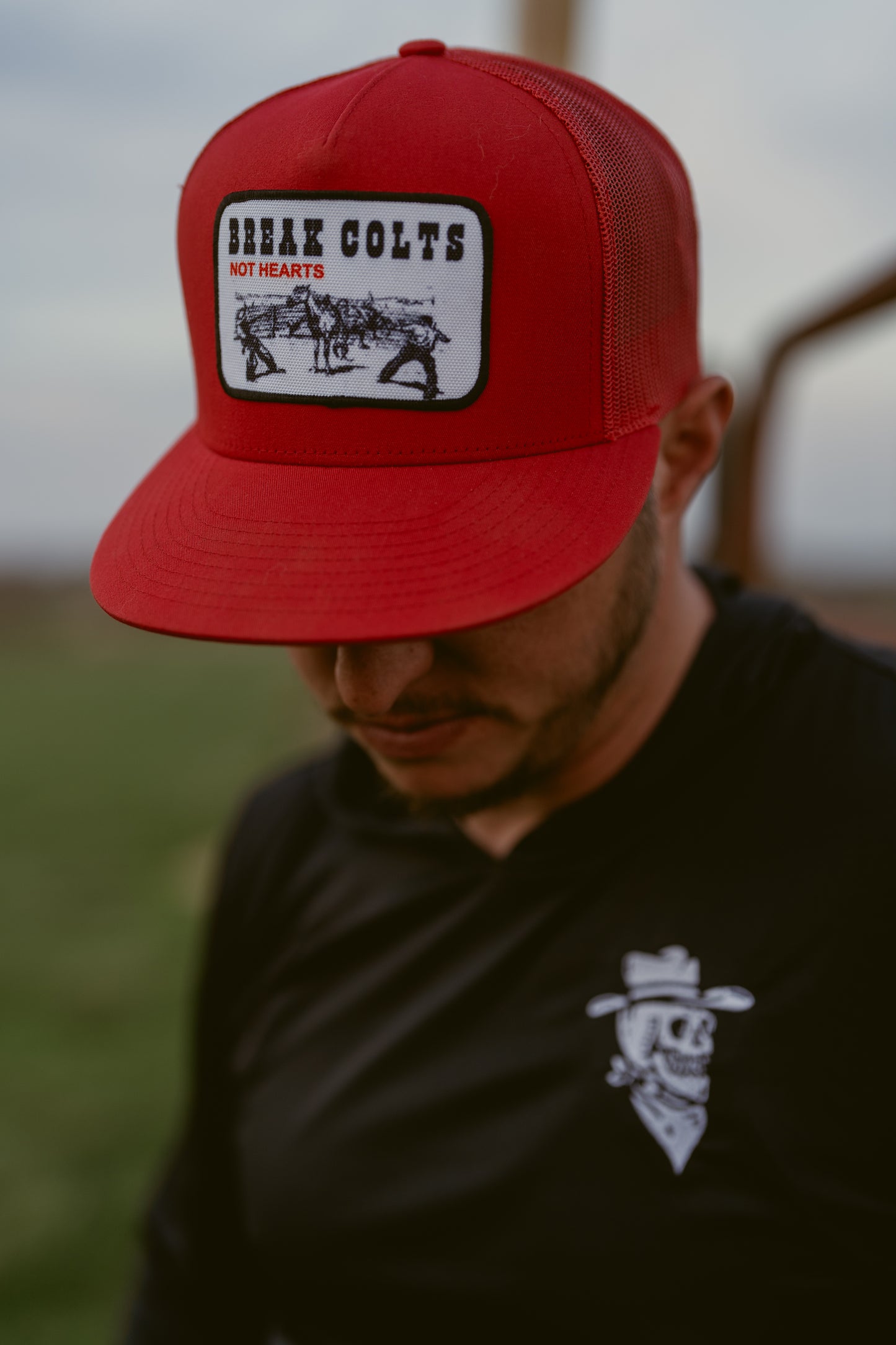 BREAK COLTS NOT HEARTS WESTERN TRUCKER HAT