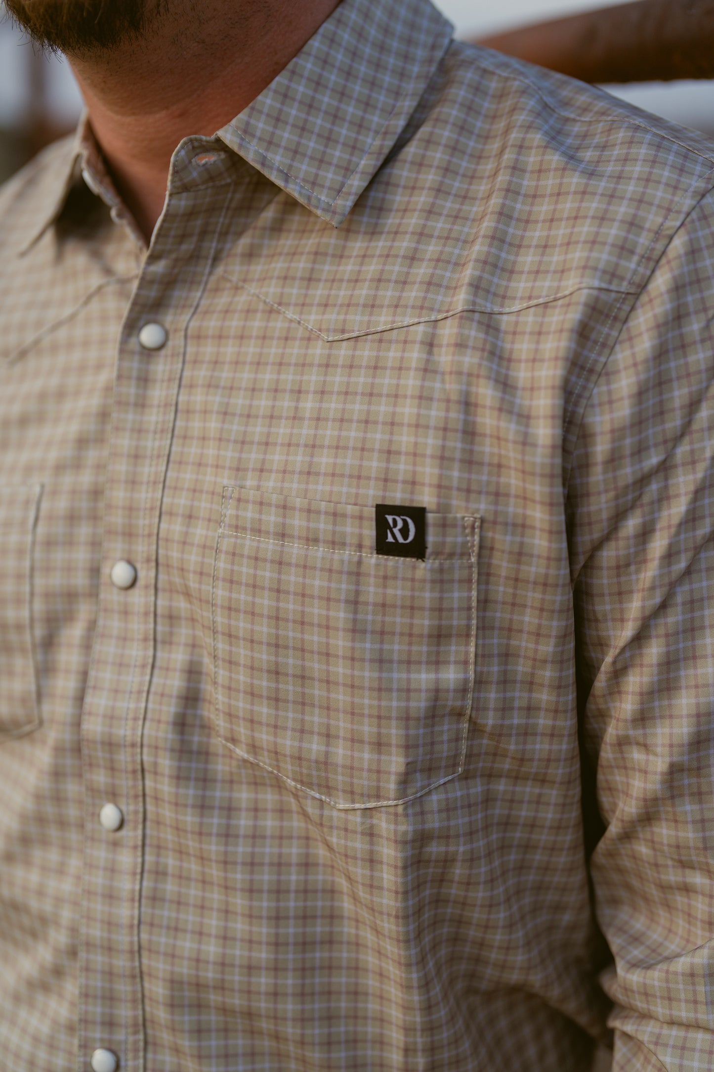 Ranch Dress’n WESTERN GREEN PLAID MEN'S BREEZE PERFORMANCE SHIRT