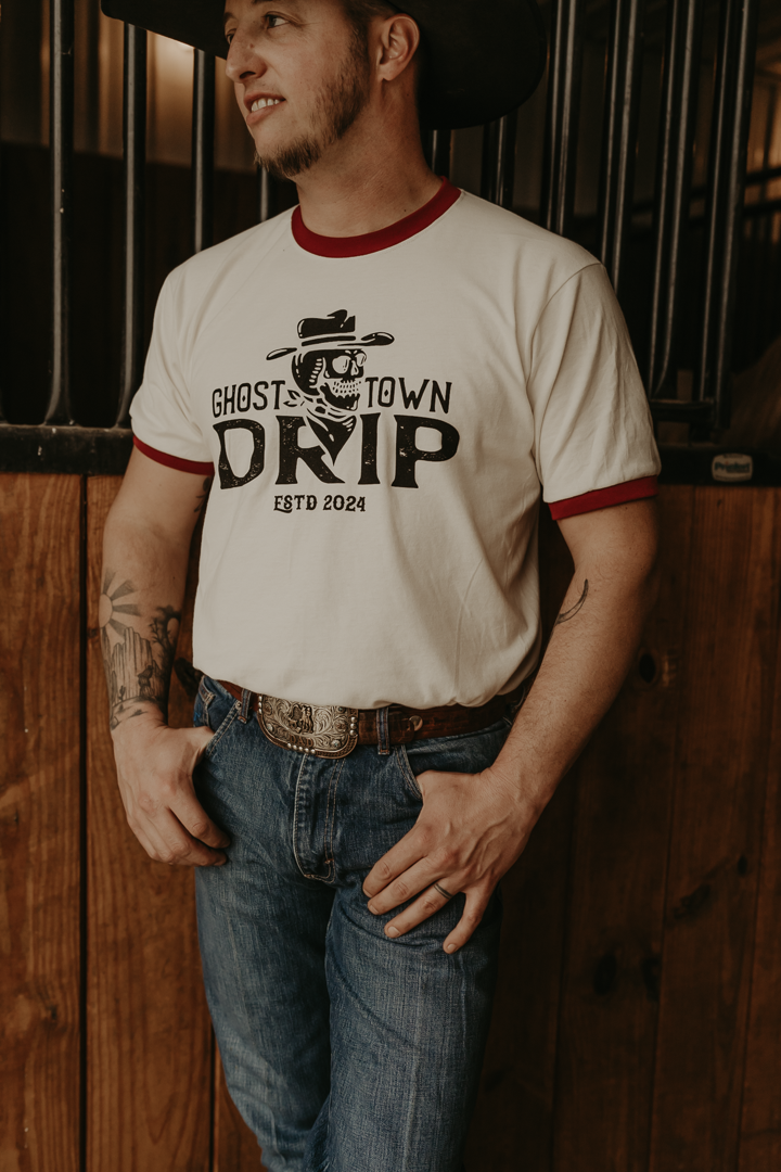 Ghost Town Drip Ringer Tee